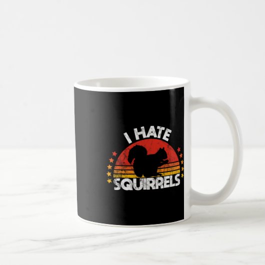 Eichhörnchenjagd ich Hasse Eichhörnchenjäger Retro Kaffeetasse (Rechts)