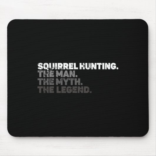 Eichhörnchenjagd Saison Squirel Vintage Jagd Mousepad (Vorne)