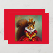 Eichhörnchenkönigin Postkarte (Vorne/Hinten)