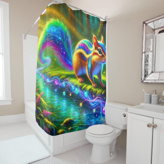 Eichhörnchenkunst Duschvorhang (Beispiel)