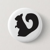 EichhörnchenlebewesenwaldSilhouettegraphik Button (Vorderseite)
