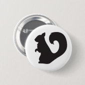 EichhörnchenlebewesenwaldSilhouettegraphik Button (Vorne & Hinten)
