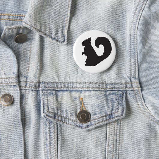 EichhörnchenlebewesenwaldSilhouettegraphik Button (Beispiel)