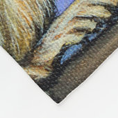 Eichhörnchenmalerei Fleece Blanket (Ecke)