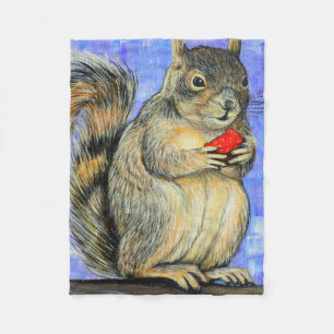 Eichhörnchenmalerei Fleece Blanket