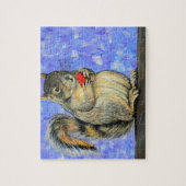 Eichhörnchenmalerei Puzzle (Vertikal)