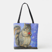 Eichhörnchenmalerei Tasche (Rückseite)