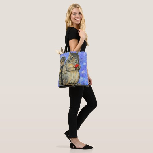 Eichhörnchenmalerei Tasche (Am Model)