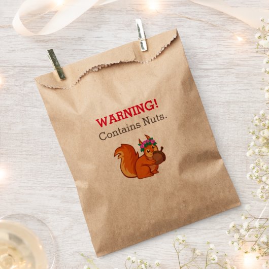 Eichhörnchenmantelle Allergie Geschenktütchen (Ausgeschnitten)