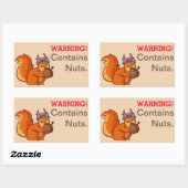 Eichhörnchenmantelle Allergie Rechteckiger Aufkleber (Blatt)