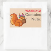 Eichhörnchenmantelle Allergie Rechteckiger Aufkleber (Tasche)