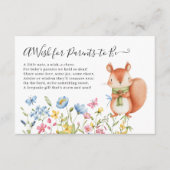 Eichhörnchennahrung für Eltern-zu-be-Dusche Begleitkarte (Vorderseite)