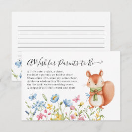 Eichhörnchennahrung für Eltern-zu-be-Dusche Begleitkarte