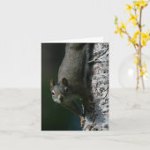 Eichhörnchennotecard 1 karte (Gelbe Blume)