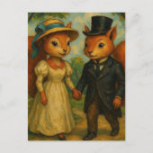 Eichhörnchenpaar Postkarte (Vorderseite)