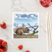 Eichhörnchenpapier Napkins Serviette (Beispiel)