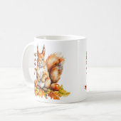 Eichhörnchen's Nutty Autumn Vibes Kaffeetasse (Vorderseite Links)