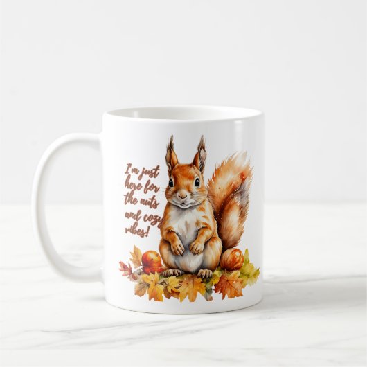 Eichhörnchen's Nutty Autumn Vibes Kaffeetasse (Links)