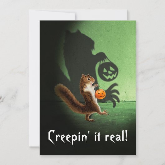 Eichhörnchenschatten Einladung (Vorderseite)