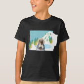 Eichhörnchensnowboarder-T - Shirt (Vorderseite)