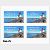 Eichhörnchenspitze Leuchtturm, Maine Stickers (Blatt)