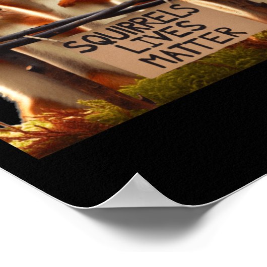 Eichhörnchensticker Poster (Ecke)