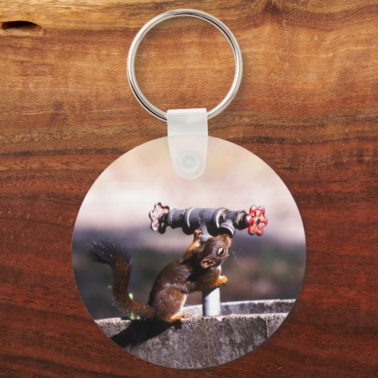 Eichhörnchentrinken Schlüsselanhänger (Vorderseite)