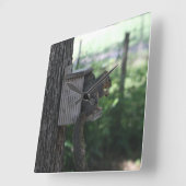 Eichhörnchenuhr Quadratische Wanduhr (Winkel)