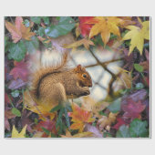 Eichhörnchenwackelpapier Geschenkpapier (Flach)