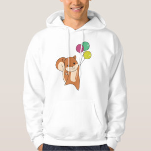 Eichhörnchenwald Fliegen Balloons Hoodie