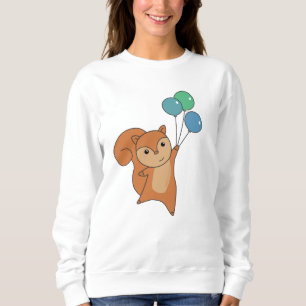 Eichhörnchenwald Fliegen Balloons Sweatshirt