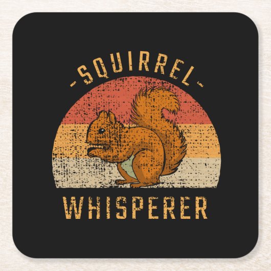 Eichhörnchenwald Rechteckiger Pappuntersetzer (Vorderseite)