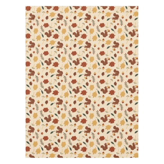 Eichhörnchenwald Tischdecke (Vorderseite)