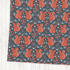 Eichhörnchenwald Waldmuster Fleecedecke