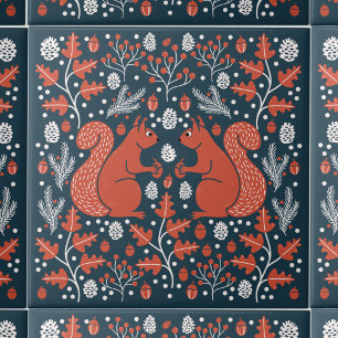 Eichhörnchenwald Woodland Fliese