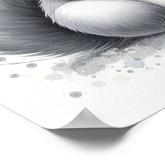 Eichhörnchenwälder Kinderzimmer Wall Art Poster (Ecke)