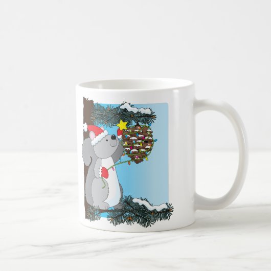 Eichhörnchenweihnachten Kaffeetasse (Rechts)