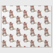 Eichhörnchenweihpapier Geschenkpapier (Flach)