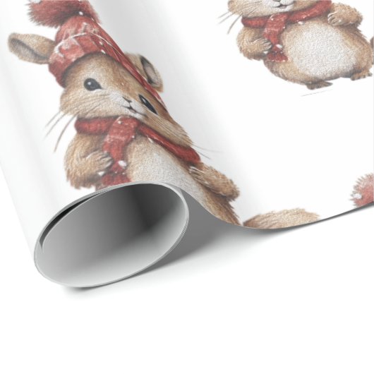 Eichhörnchenweihpapier Geschenkpapier (Rolleneckpunkt)