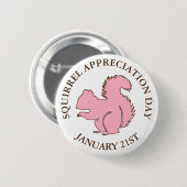 Eichhörnchenwertungstag 21. Januar Button (Vorne & Hinten)