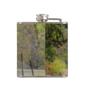 Eichhörnchenzäune Pose Flachmann (Rückseite)