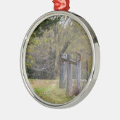 Eichhörnchenzäune Pose Ornament Aus Metall (Links)
