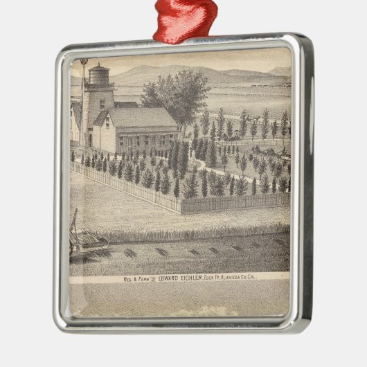 Eichler, Meyer-Wohnsitze Silbernes Ornament (Links)