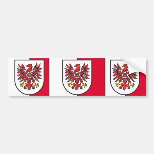 Eichsfeld, Deutschland Autoaufkleber (Vorne)