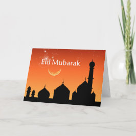 Eid Abends-Himmel - Gruß-Karte Feiertagskarte