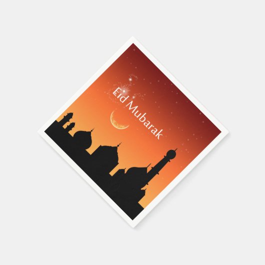 Eid Abends-Himmel - Papierserviette (Ecke)