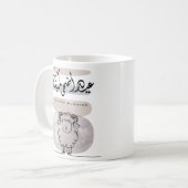 Eid Adha Mubarak Arabic Calligraphy Wall Art  Kaffeetasse (Vorderseite Links)