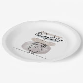 Eid Adha Mubarak Arabic Calligraphy Wall Art  Pappteller (Schrägansicht)