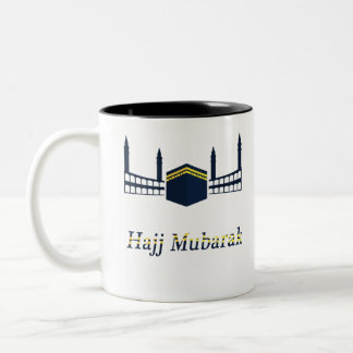 eid adha mubarak für alle Muslime auf der Welt Zweifarbige Tasse
