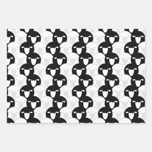 Eid Adha Mubarak Kaaba Sheep Pattern Geschenkpapier Set (Vorderseite 3)